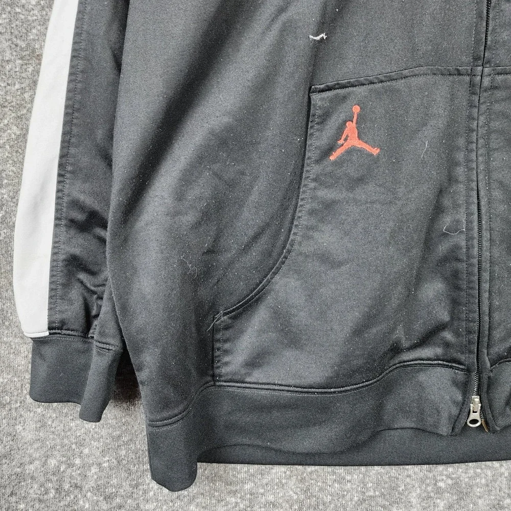 Nike Track Jacket Mens 2XL Air Jordan Vintage Y2K Black Jumpman EUC